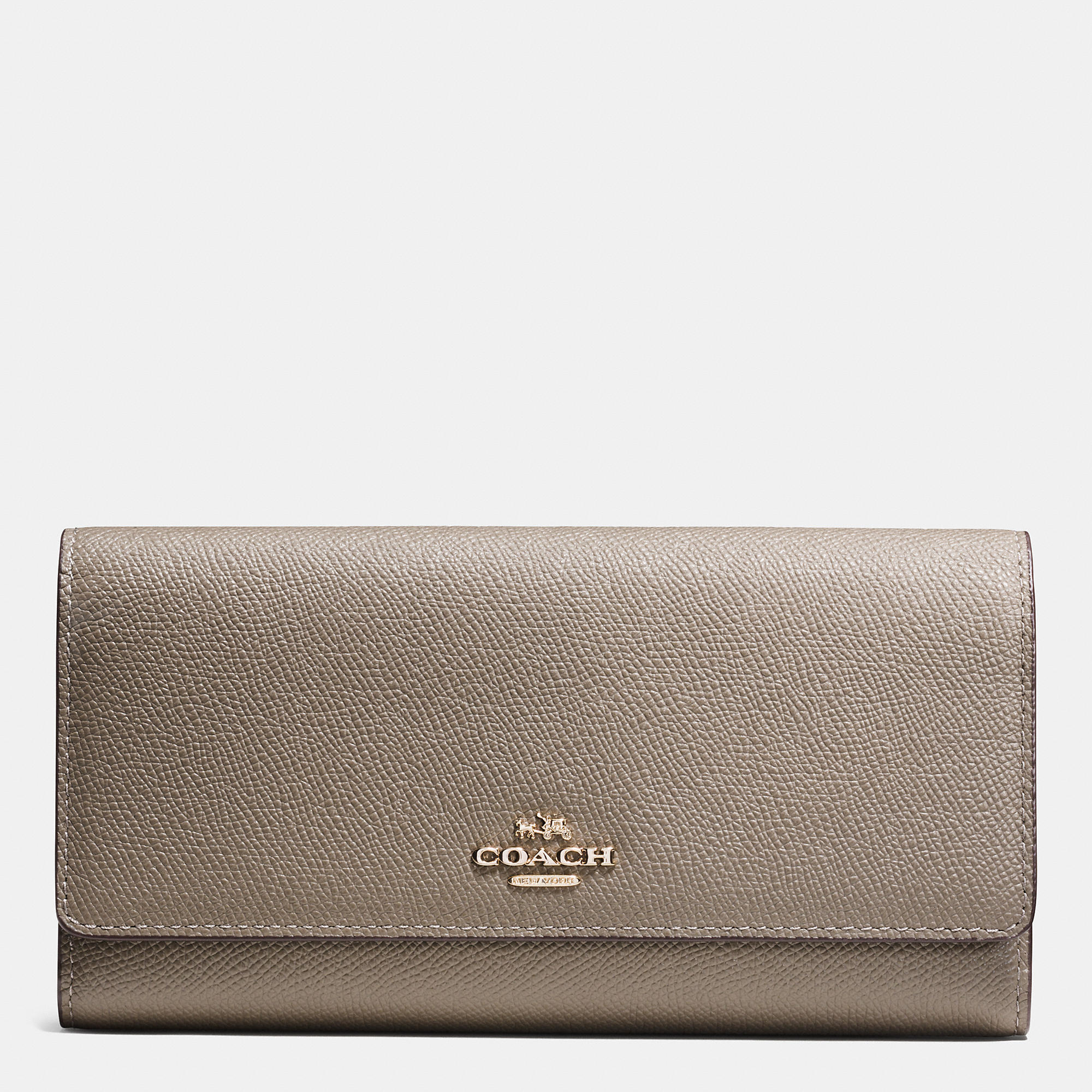 Coach Trifold Wallet In Crossgrain Leather | Coach Outlet Canada